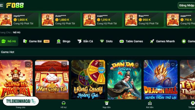 Nổ hũ sinh lời cao