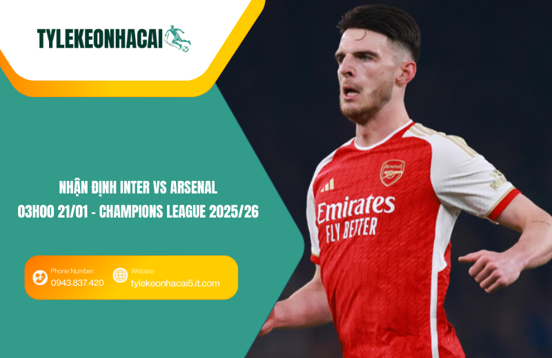 Đội hình dự kiến trước trận Inter vs Arsenal