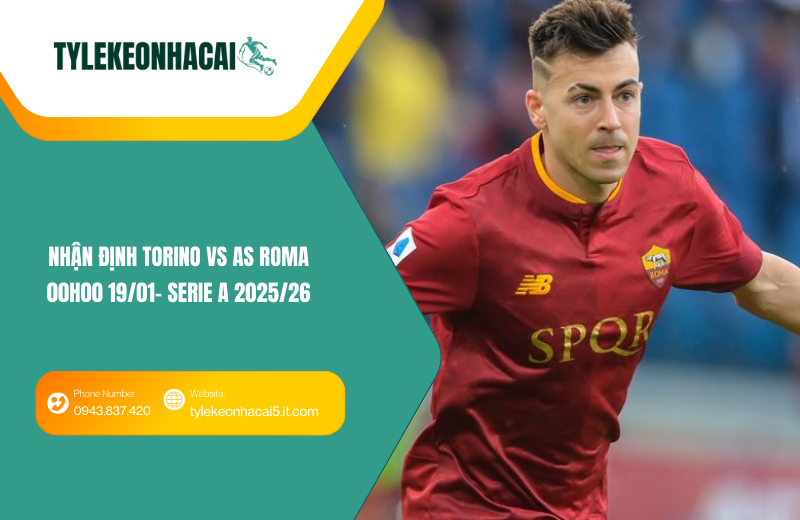 Đội hình dự kiến trước trận Torino vs AS Roma